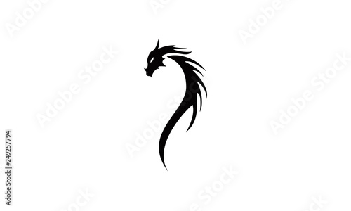 tattoo dragon vector icon logo