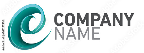Logo design et moderne pour entreprise  lettre E ou C en spirale