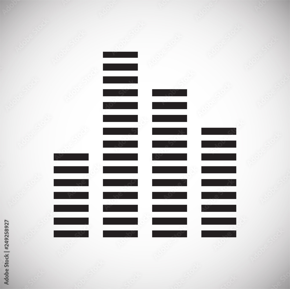 Equalizer icon on white background for graphic and web design, Modern simple vector sign. Internet concept. Trendy symbol for website design web button or mobile app Equalizer icon on white background for graphic and web design, Modern simple vector sign. Internet concept. Trendy symbol for website design web button or mobile app