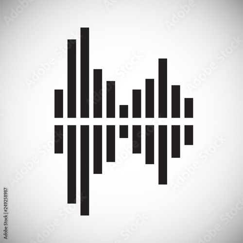 Equalizer icon on white background for graphic and web design, Modern simple vector sign. Internet concept. Trendy symbol for website design web button or mobile app