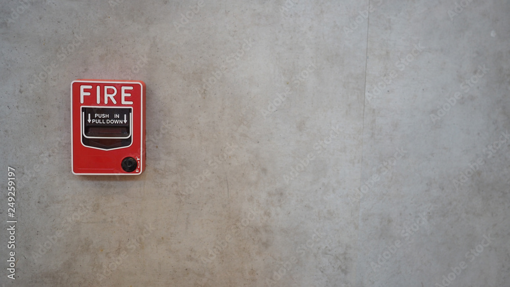 Emergency of Fire alarm system notifier or alert or bell warning equipment use when on fire (Manual Pull Station). Emergency of Fire alarm system notifier or alert or bell warning equipment use when on fire (Manual Pull Station).