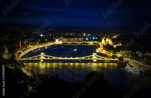 Budapest Night city