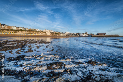Broadstairs viking bay beach isle of thanet england
