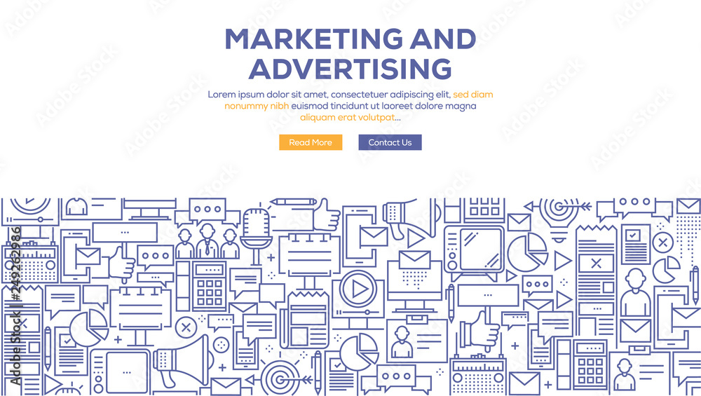 MARKETING AND EDVERTISING BANNER CONCEPT