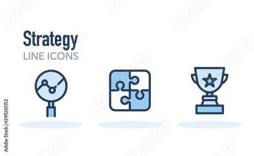 STRATEGY LINE ICONS