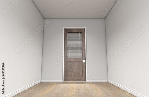 Empty Room And Office Door