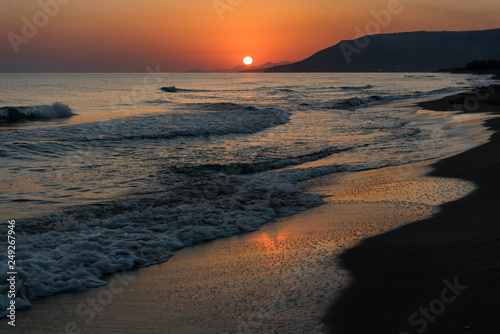 Sunrise  over the sea photo