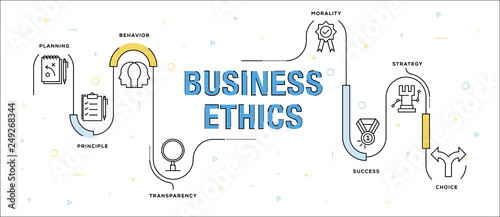 BUSINESS ETHICS INFOGRAPHIC CONCEPT