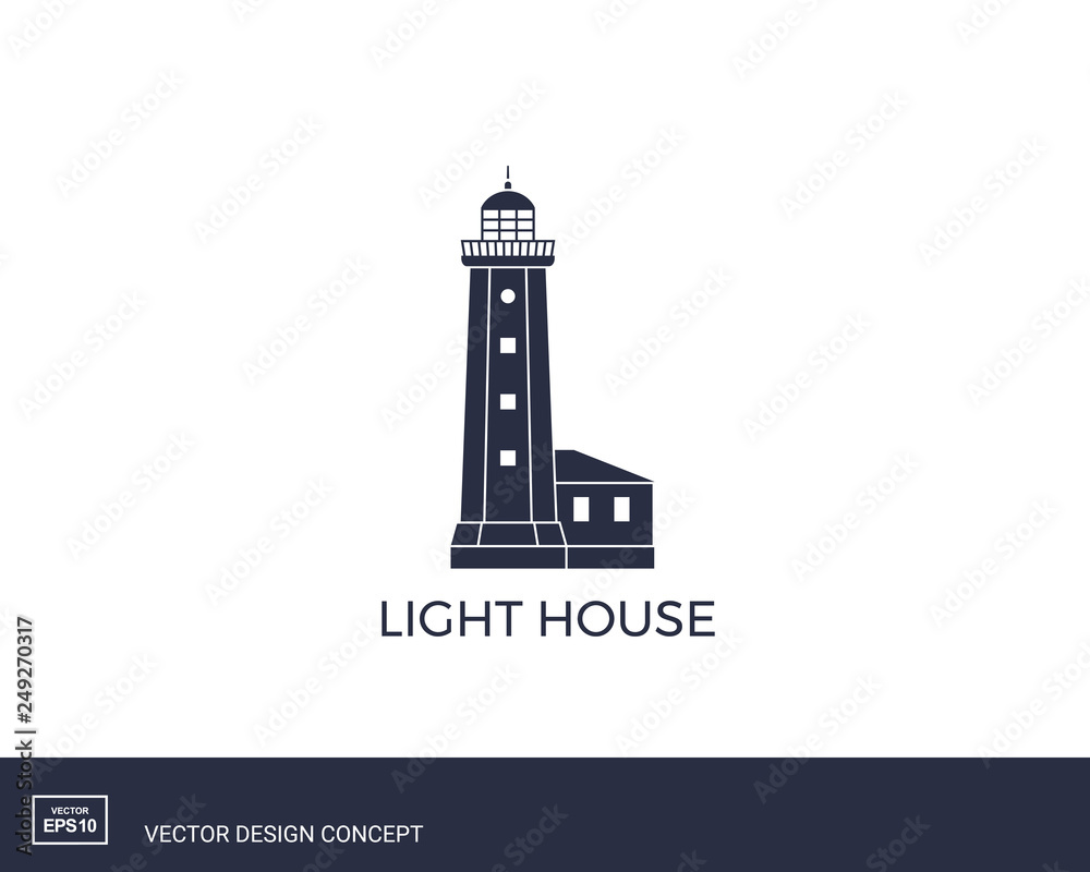 Lihgthouse logo template. Lihgthouse logo template.