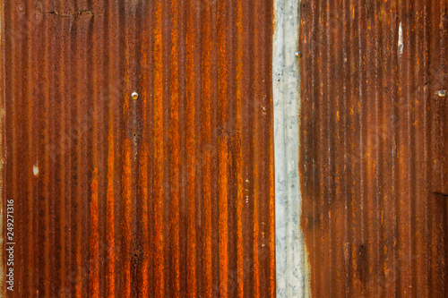 Old zinc wall abstract background and texture