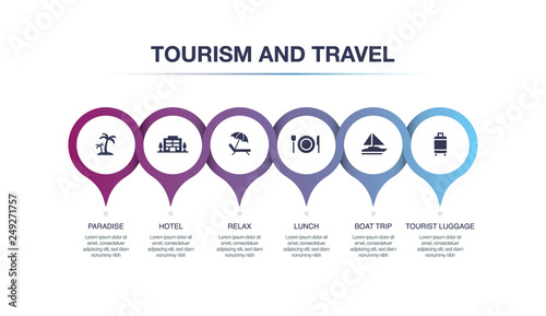 TOURISM AND TRAVEL INFOGRAPHIC CONCEPT