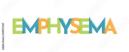Emphysema word concept