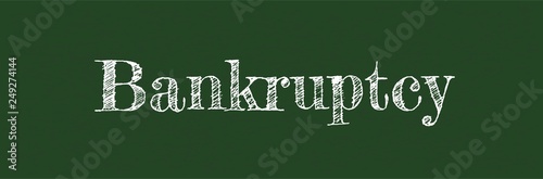 Bankruptcy word concept