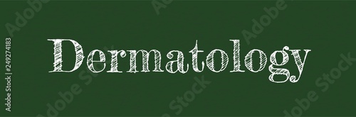 Dermatology word concept
