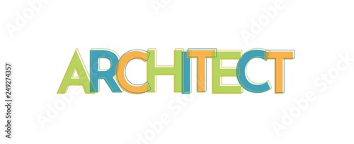 Architect word concept