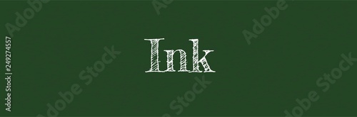 Ink word concept