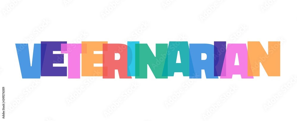 Fototapeta premium Veterinarian word concept