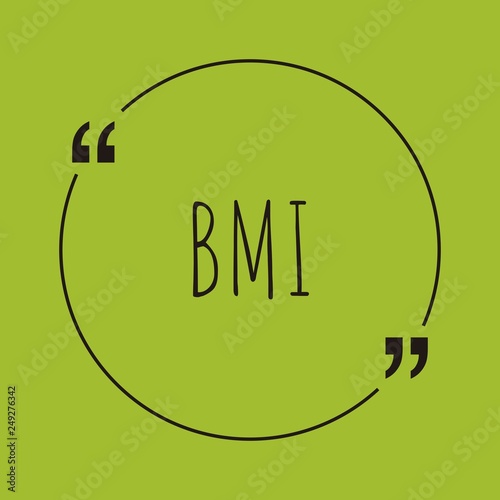 BMI word concept