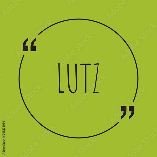 Lutz word concept photo