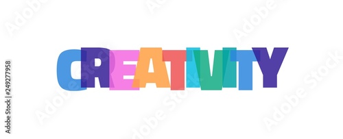 Creativity word concept