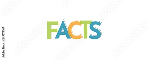 Facts word concept