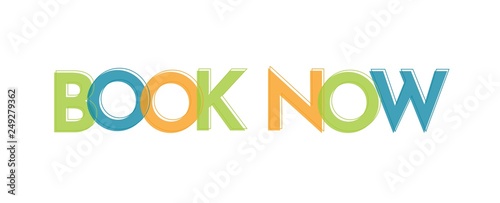 Book Now word concept