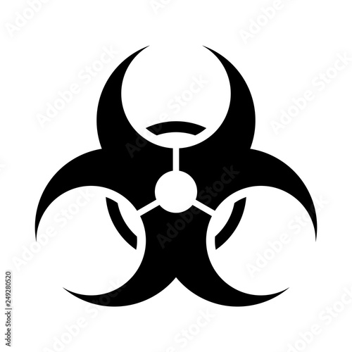 Biohazard Symbol Black