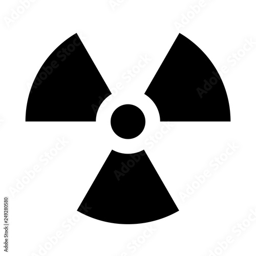 Radioactive Symbol Black