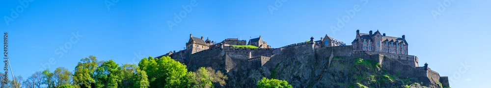 Panorama der Burg von Edinburgh/Schottland Panorama der Burg von Edinburgh/Schottland