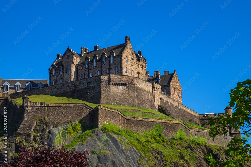 Die Burg von Edinburgh/Schottland