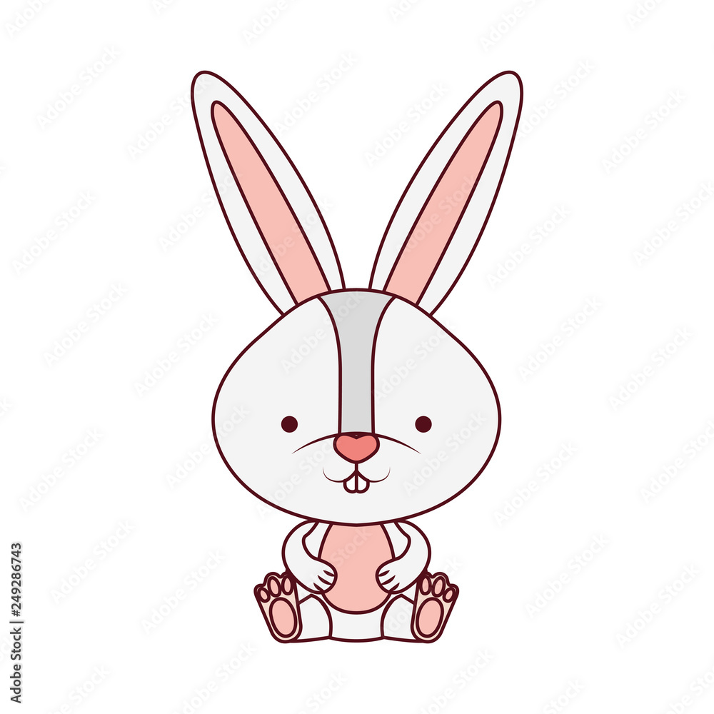 cute rabbit isolated icon