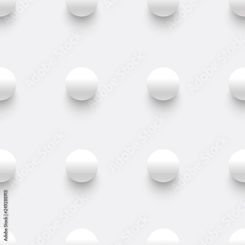 Abstract realistic spheres background, vector illustration