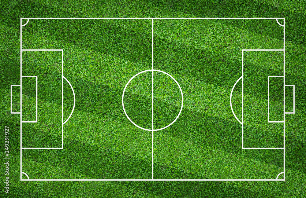 Football field or soccer field for background. Green lawn court for create game. Football field or soccer field for background. Green lawn court for create game.