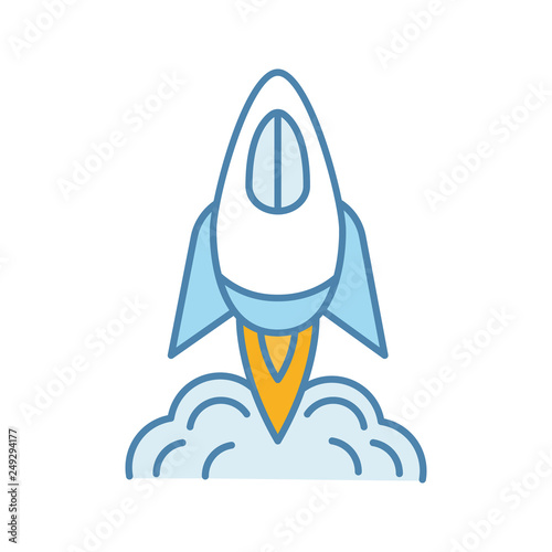 Startup launch color icon