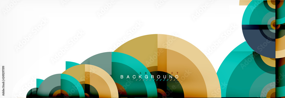 Vector circle composition, geometric minimal design illustration Vector circle composition, geometric minimal design illustration
