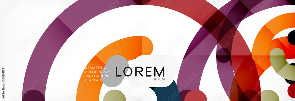 Linear design circle background Linear design circle background