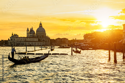 Venice gondolas on San Marco square, Venice, Italy © Anton Petrus