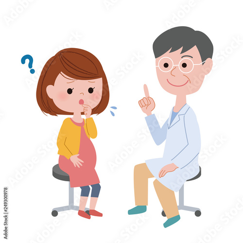妊婦さんとお医者さん