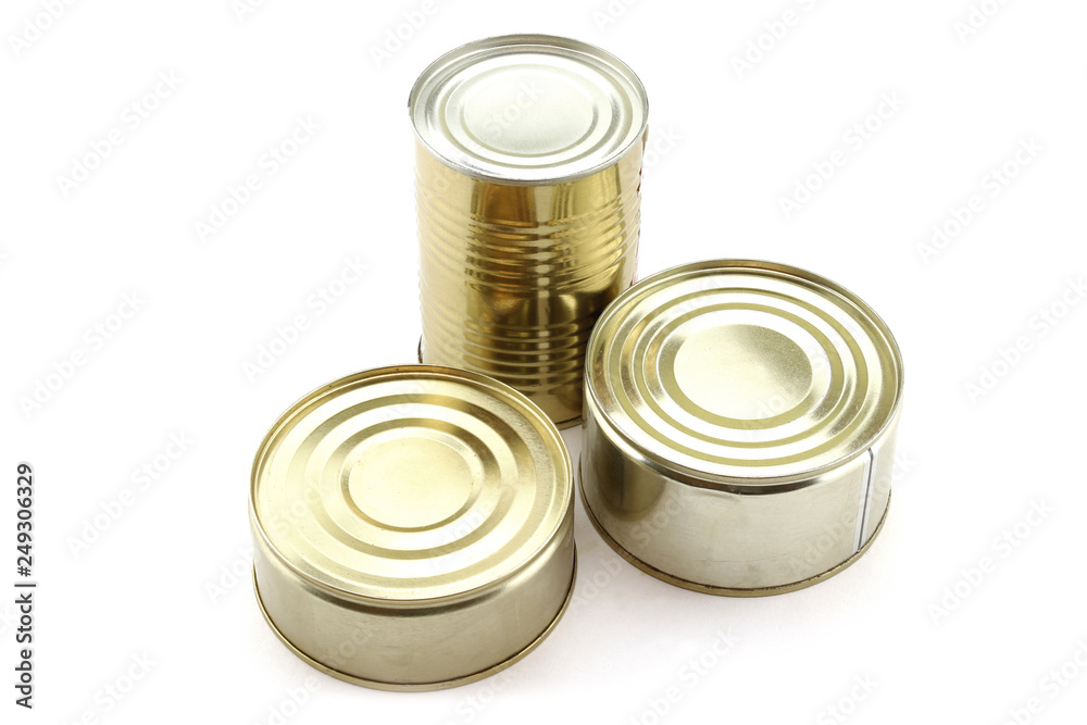 Tin can over a white background Tin can over a white background