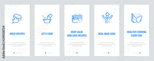Meat recipes, Let's cook, Keep calm and save recipes, Real Man Cook, Healthy cooking every day Vertical Cards with strong metaphors.