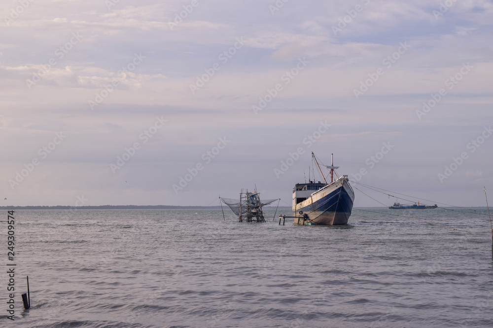 fishing boat in the sea