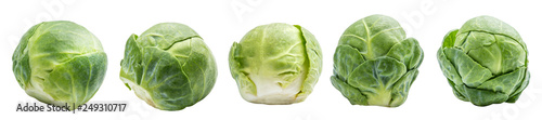 Group of fresh brussels cabbage