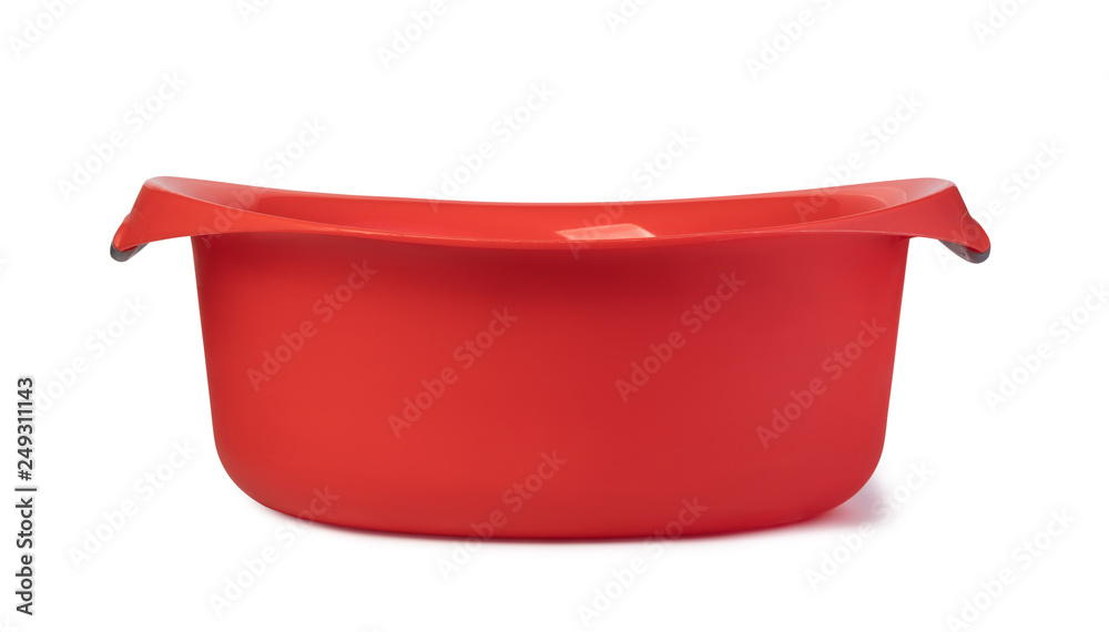 red plastic wash bowl red plastic wash bowl