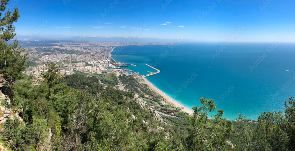 Fototapeta premium antalya sea, city life and tourism region
