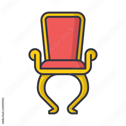 Chair furniture seat interior vintage retro old icon