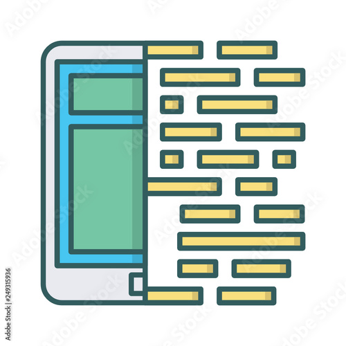 coding tablet icon