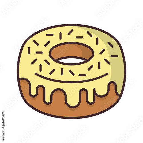 Donut food dessert bakery doughnut sweet fondant icon