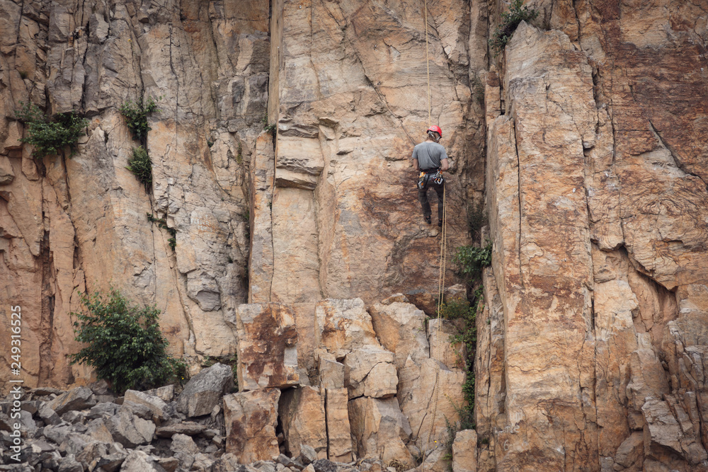 Young Climber Rock Climbing Young Climber Rock Climbing