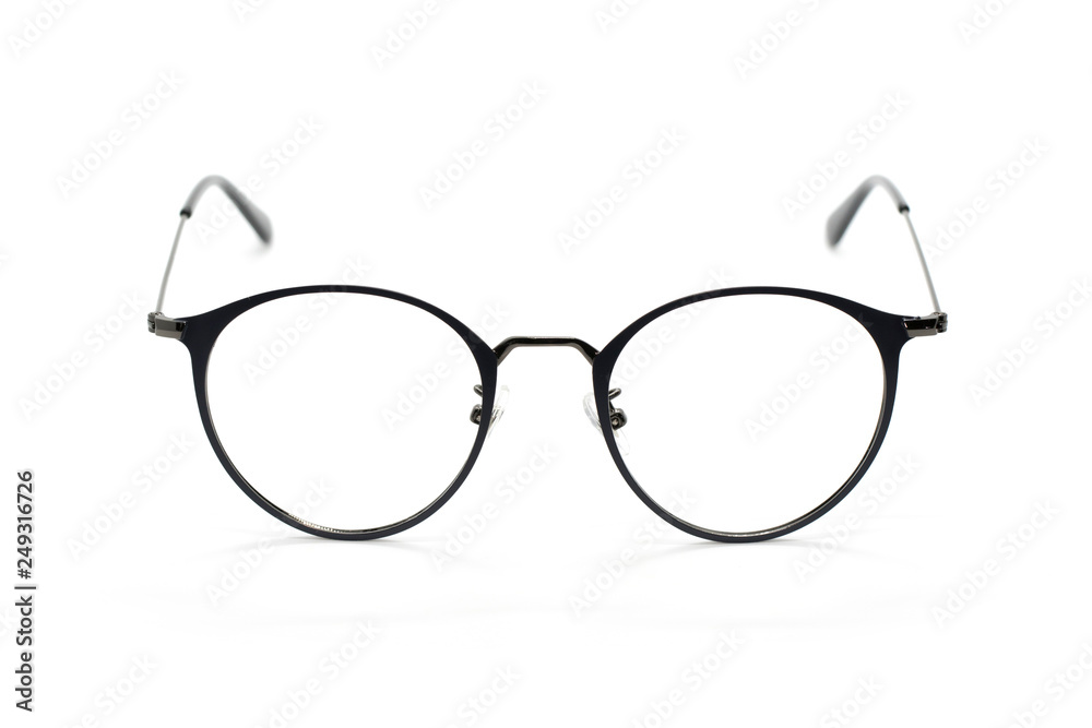 Image of modern fashionable spectacles isolated on white background, Eyewear, Glasses Image of modern fashionable spectacles isolated on white background, Eyewear, Glasses