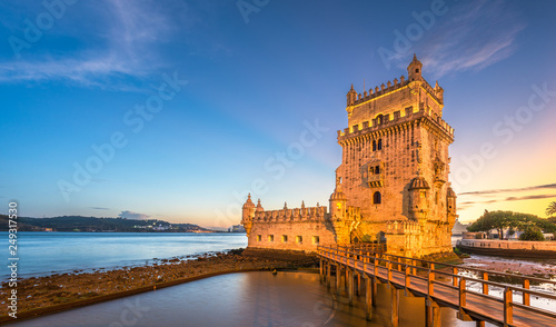 Belem Tower on the Tagus River in Lisbon